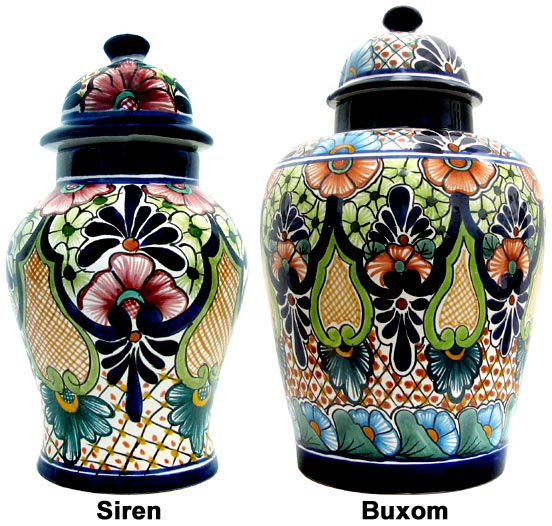Handmade Canister Set  Colorful Mexican Talavera Pottery Kitchen Deco
